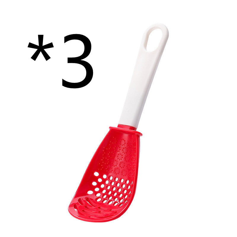 Multifunctional Kitchen Spoon – Garlic Grinder & Potato Masher