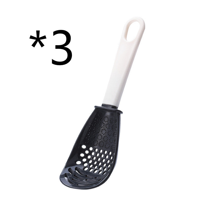 Multifunctional Kitchen Spoon – Garlic Grinder & Potato Masher